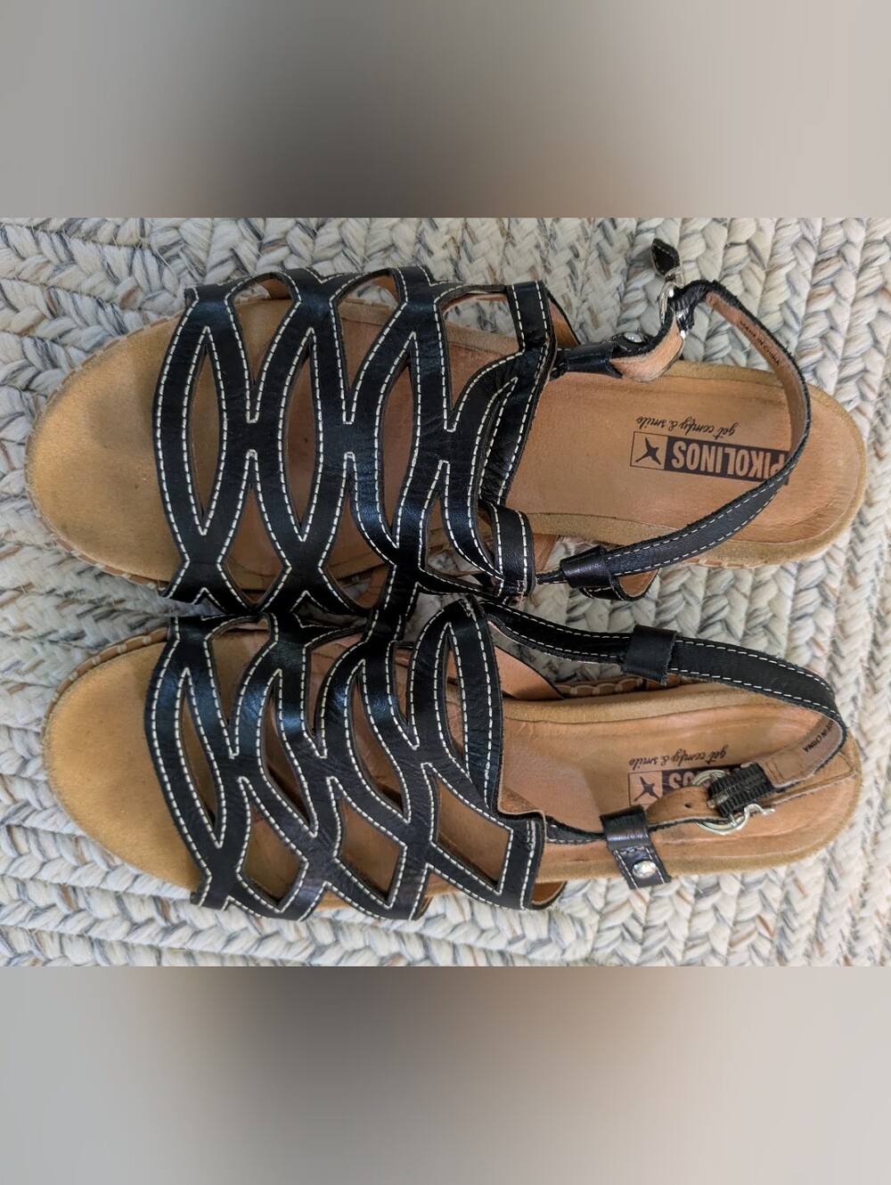 Pikolinos Marazul Sandals, Black Size 38